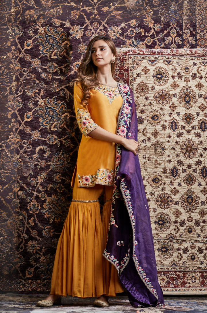 KURTA, DUPATTA WITH SHARARA SET 