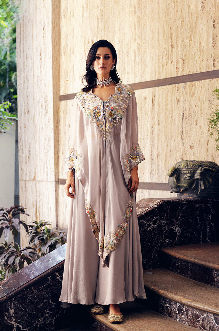 SIGNATURE ASYMETRICAL KAFTAN WITH PANTS