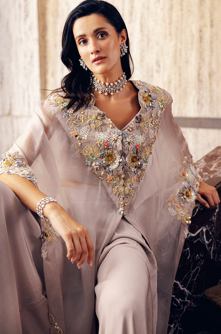 SIGNATURE ASYMETRICAL KAFTAN WITH PANTS