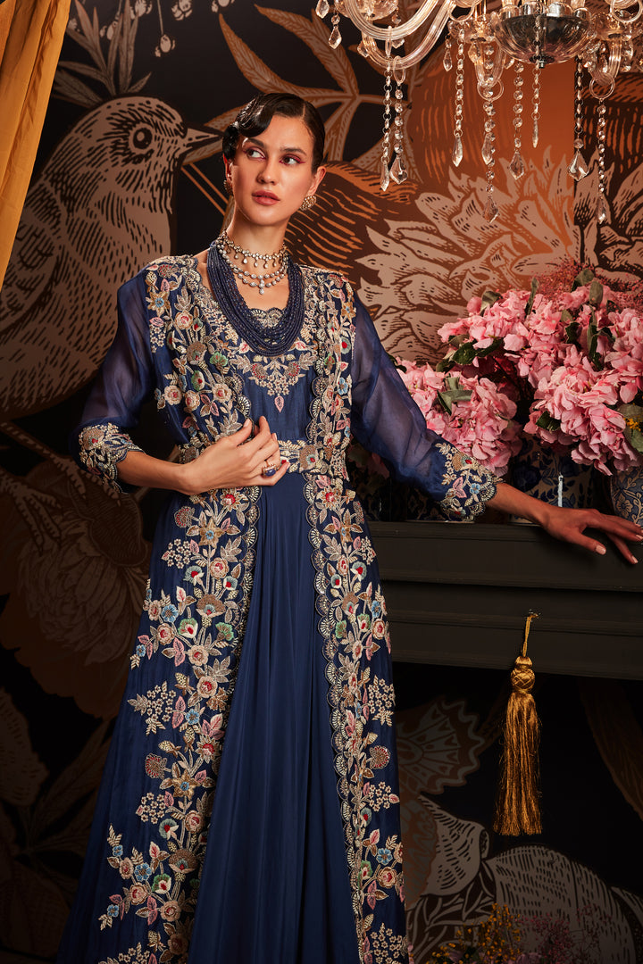 LONG JACKET SET WITH ANARKALI