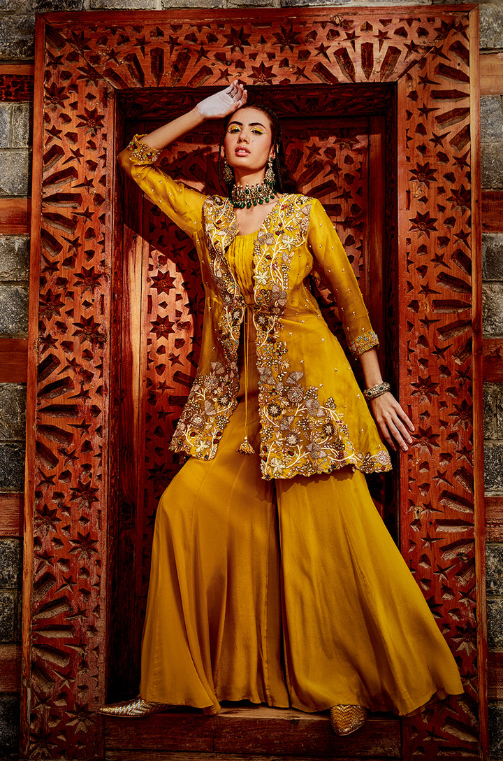 Peplum Sharara Set